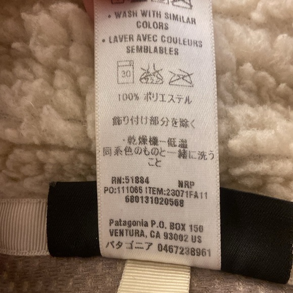 Patagonia Women's Retro-X Jacket
Style #23071 Women's Cream Fleece Jacket Sz L - Picture 6 of 10